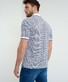 Brax Perry Fine Piqué Fantasy Abstract Circles Floral Pattern Poloshirt White