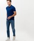 Brax Pete Hi-Flex Piqué Cotton Stretch Blue Planet Polo Infinity