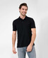 Brax Pete Hi-Flex Piqué Pima Cotton Blend Poloshirt Black