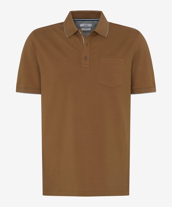 Brax Pete Hi-Flex Piqué Polo Camel