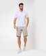 Brax Pete Uni Color Hi-Flex Piqué Poloshirt White