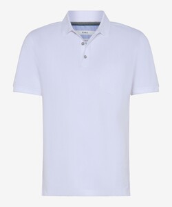 Brax Pete Uni Color Hi-Flex Piqué Poloshirt White