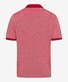 Brax Petter Fine Piqué Texture Contrast Collar And Breast Pocket Poloshirt Signal Red