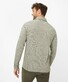 Brax Pharell Subtle Texture Jacquard Pattern Fine Jersey Polo Olijf Groen