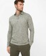 Brax Pharell Subtle Texture Jacquard Pattern Fine Jersey Polo Olijf Groen