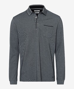 Brax Pharell Ultralight Easy Care Interlock Jersey Polo Zwart