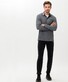 Brax Pharell Ultralight Easy Care Interlock Jersey Poloshirt Black