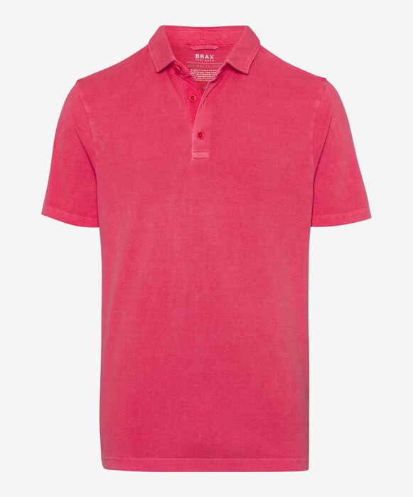 Brax Philo Hi-Flex Piqué Garment Dyed Polo Indian Red