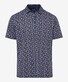 Brax Pico Allover Floral Pattern Ultralight Piqué Polo Manhattan