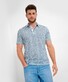 Brax Pico Ultralight Piqué Fine Fantasy Pattern Polo Wit-Groen-Blauw