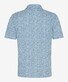 Brax Pico Ultralight Piqué Fine Fantasy Pattern Polo Wit-Groen-Blauw