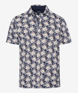 Brax Pico Ultralight Piqué Overall Bold Rich Floral Pattern Poloshirt Owl