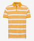 Brax Piero Polo Sportive Stripe Poloshirt Honey Gold