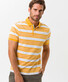 Brax Piero Polo Sportive Stripe Poloshirt Honey Gold