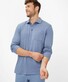 Brax Pirlo Breast Pocket Soft Interlock Jersey Polo Smoke Blue