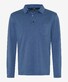 Brax Pirlo Breast Pocket Soft Interlock Jersey Polo Smoke Blue