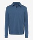 Brax Pirlo Interlock Jersey Luxury Soft Cotton-Lyocell Blend Polo Steel Blue