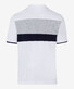 Brax Plato Block Stripe Poloshirt White