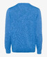 Brax Rick Garment Dye Slub Yarn Pullover Iced Blue