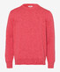 Brax Rick Garment Dye Slub Yarn Pullover Iced Red