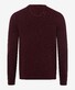 Brax Rick Lambswool Material Mix Pullover Port Red