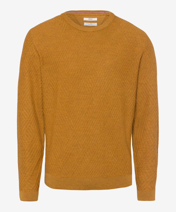 Brax Rick Structured Pullover Curry