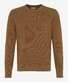 Brax Rick Texture Knit Crew Neck Trui Camel