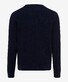 Brax Rick Uni Color Texture Knit Crew Neck Pullover Athletic