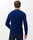 Brax Rick Uni Color Texture Knit Crew Neck Pullover Infinity