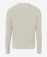 Brax Rick Uni Color Texture Knit Crew Neck Trui Off White