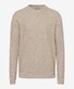 Brax Rick Uni Fine Texture Knit Pullover Cosy Linen