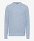 Brax Rick Uni Fine Texture Knit Pullover Smooth Blue