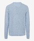 Brax Rick Uni Fine Texture Knit Pullover Smooth Blue