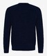 Brax Rob Uni Color Crew Neck Pullover Dark Navy