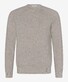 Brax Rob Uni Color Crew Neck Pullover Light Camel