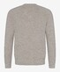 Brax Rob Uni Color Crew Neck Pullover Light Camel