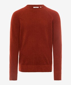 Brax Rob Uni Crew Neck Trui Burnt Orange