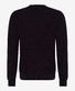 Brax Roy Half-Cardigan Stitch Knit Crew Neck Trui Grape