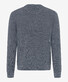 Brax Roy Half-Cardigan Stitch Knit Crew Neck Trui Platinum