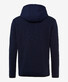 Brax Sammy Blue Planet Hoodie Cotton French Terry Polyester Detail Cardigan Ocean