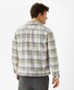 Brax Santiago Patch Pockets Plaid Pattern Overshirt Licht Camel