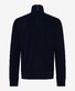 Brax Sheldon Cotton Lyocell Sweat Zip Cardigan Dark Navy