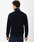 Brax Sheldon Cotton Lyocell Sweat Zip Cardigan Dark Navy