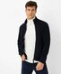 Brax Sheldon Cotton Lyocell Sweat Zip Cardigan Dark Navy