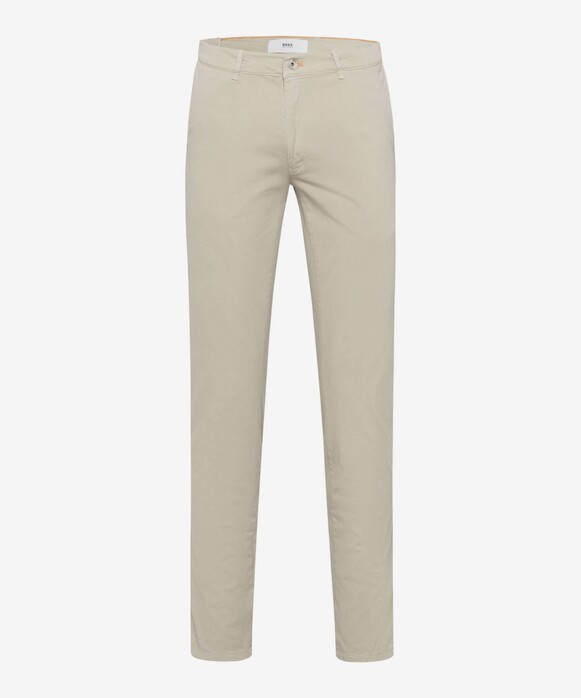 Brax Silvio Hi-Flex Gabardine Flat-Front Uni Chino Broek Cosy Linen