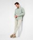 Brax Silvio Hi-Flex Gabardine Flat-Front Uni Chino Broek Cosy Linen