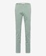 Brax Silvio Hi-Flex Gabardine Flat-Front Uni Chino Broek Mint