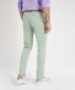 Brax Silvio Hi-Flex Gabardine Flat-Front Uni Chino Broek Mint