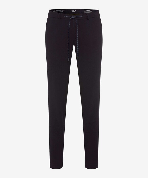 Brax Silvio Jersey Jogger Drawstring Pants Midnight Navy