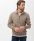 Brax Sion Modern Sweat Blue Planet Organic Cotton Pullover Frappe